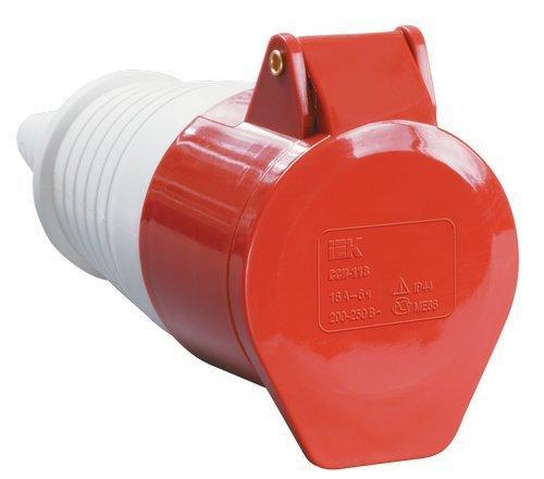 Розетка IEK 225 3Р+РЕ+N 32А 6ч/200/346-240/415В IP44 переносная MAGNUM