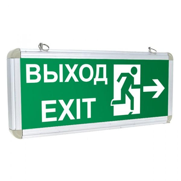 Светильник аварийно-эвакуационного освещения Proxima EXIT-201 363х152х23 IP20  двухсторонний 1,5ч EKF